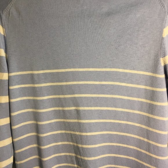 Women's GAP Light Blue Stripped Cardigan Size XL - Picture 7 of 8